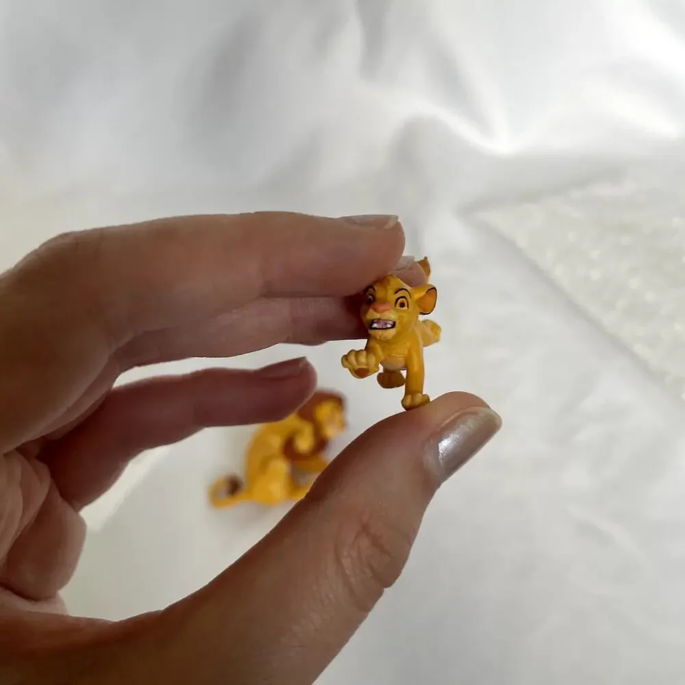 Disney's the lion king mufasa and simba handcrafted hanging christmas ornaments